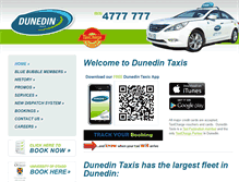 Tablet Screenshot of dunedintaxis.co.nz